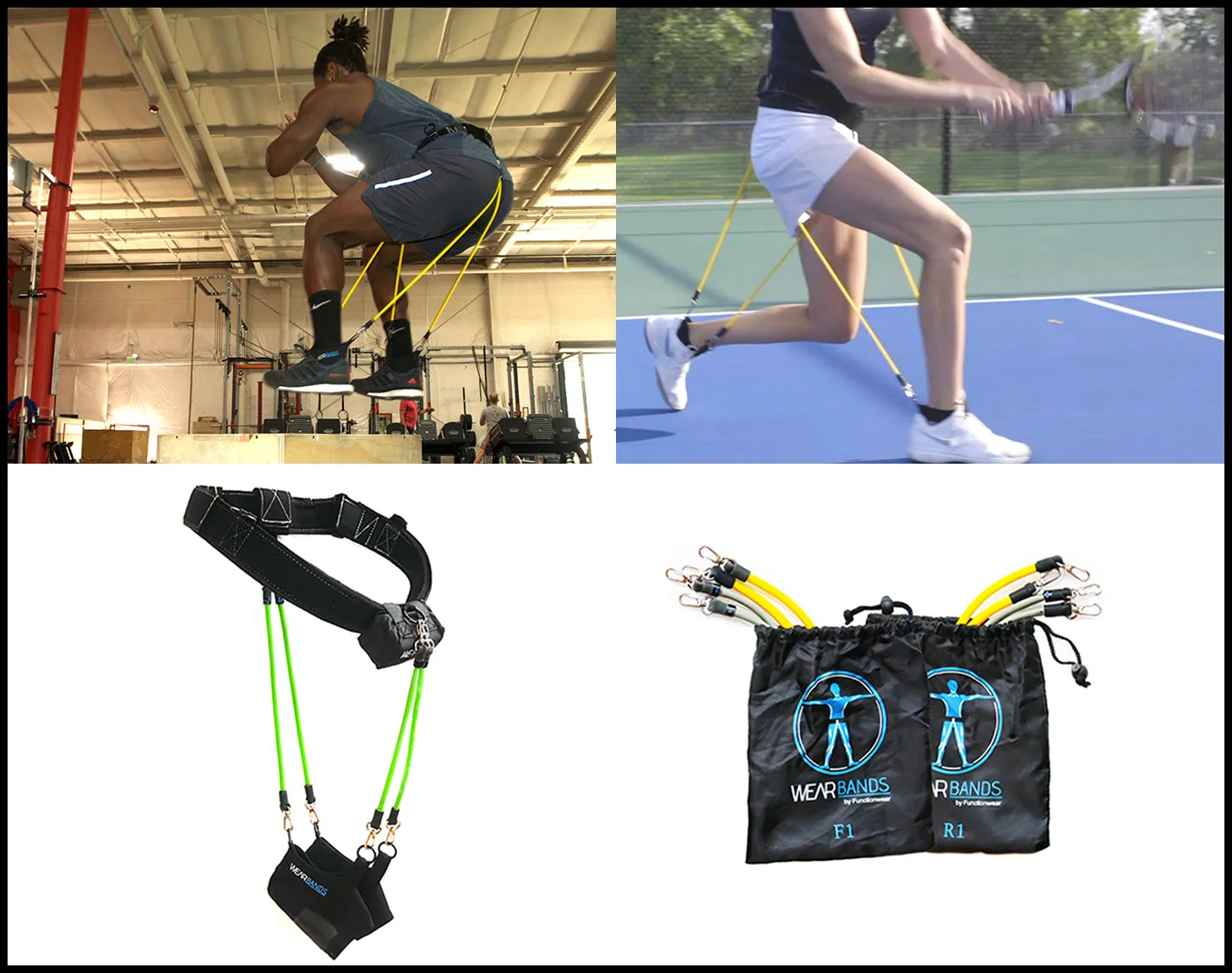 ·Wearbands Training System : 3 Lower-body-levels·
