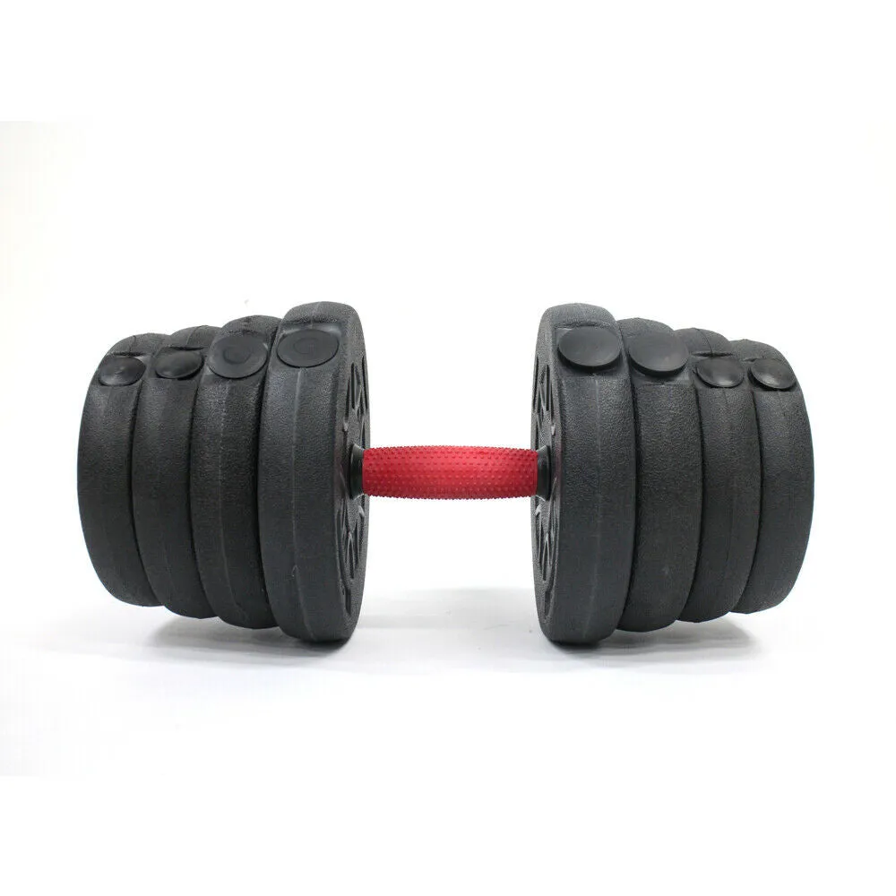 Weight Dumbbell Set Adjustable Gym Barbell Plates Body Workout