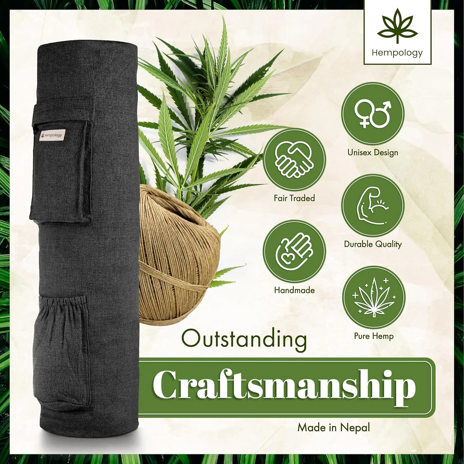 Yoga Mat Bag with Adjustable Strap