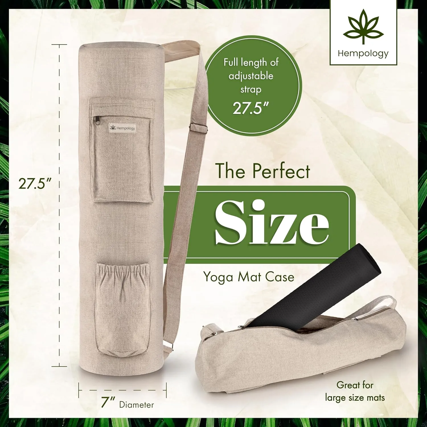 Yoga Mat Bag with Adjustable Strap
