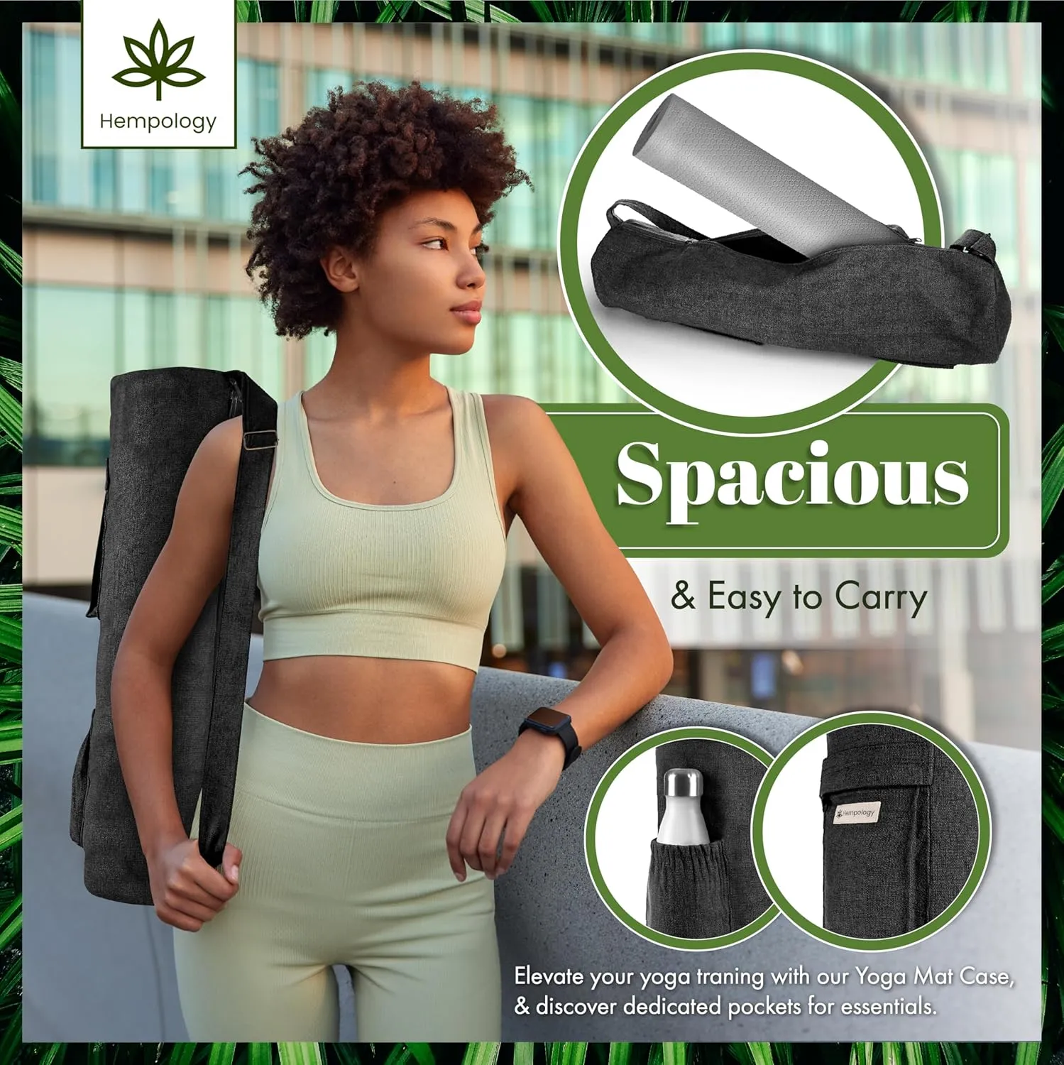 Yoga Mat Bag with Adjustable Strap