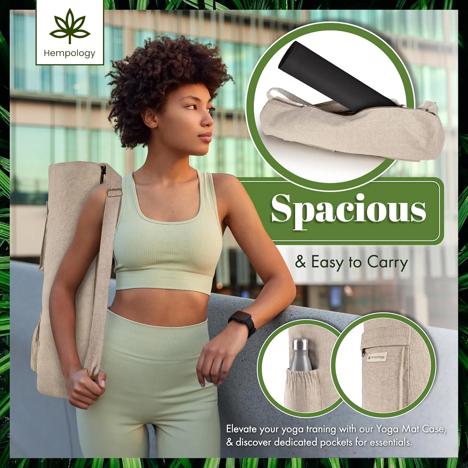 Yoga Mat Bag with Adjustable Strap