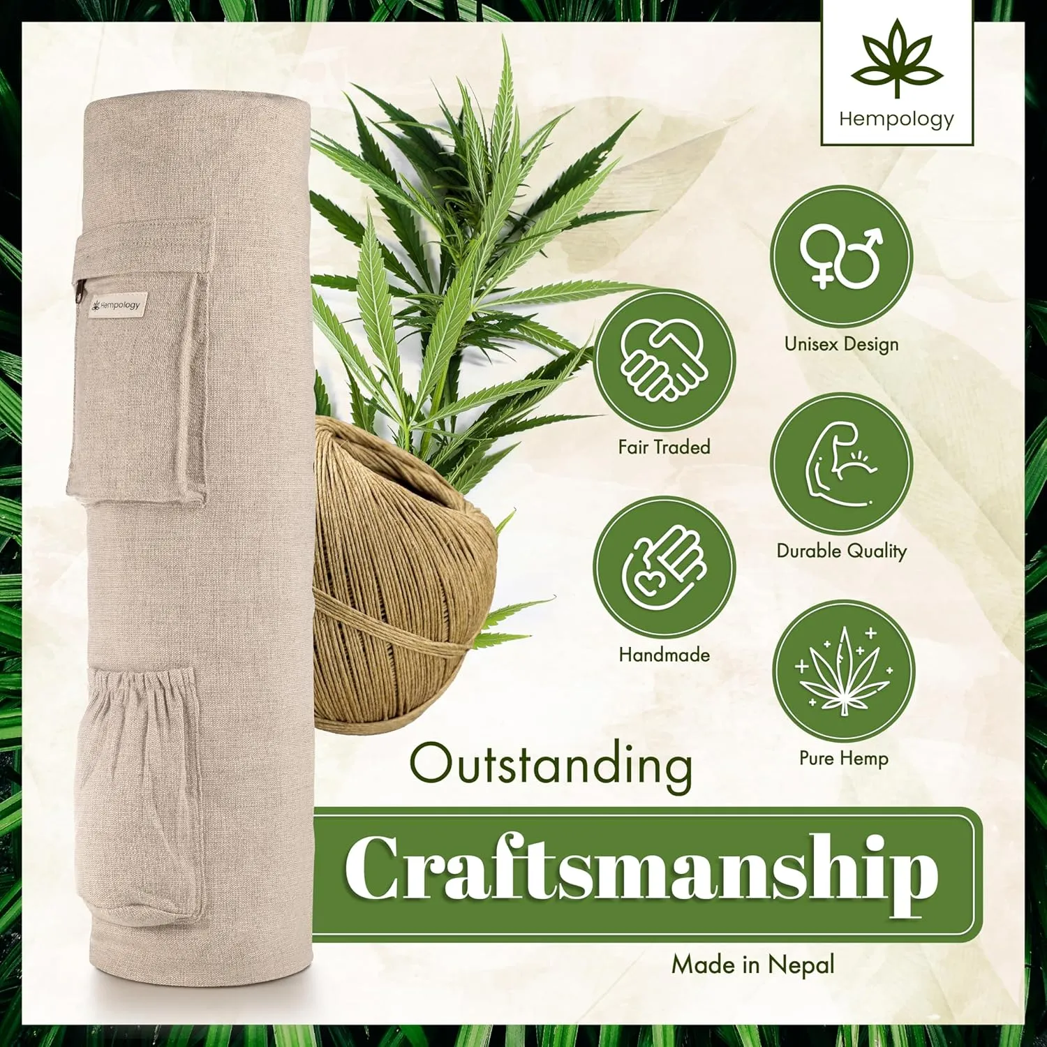 Yoga Mat Bag with Adjustable Strap
