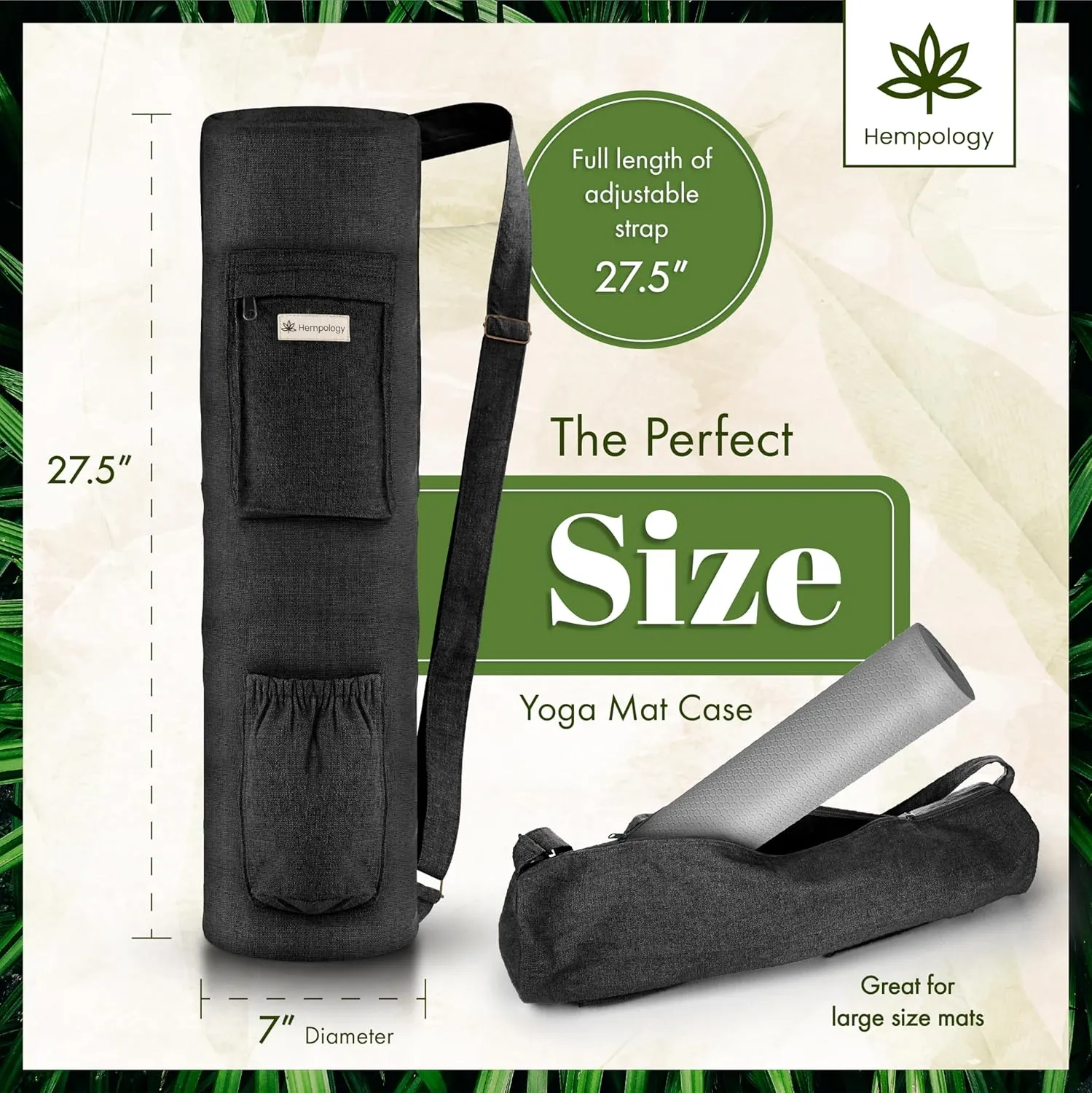 Yoga Mat Bag with Adjustable Strap
